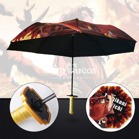 【In Stock】Anime Demon Slayer Cosplay Umbrella Cosplay Props