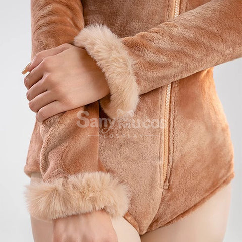 Game Pokemon Scarlet and Violet Cosplay Eevee Plush Jumpsuit Cosplay Costume