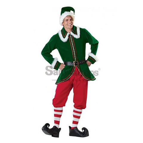 【In Stock】Christmas Cosplay Christmas Elf Costume Red Pants Edition Costumes