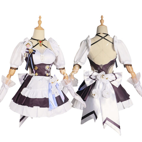 【In Stock】Game Honkai Impact 3rd Cosplay Elysia Maid Suit Cosplay Maid Costume Plus Size