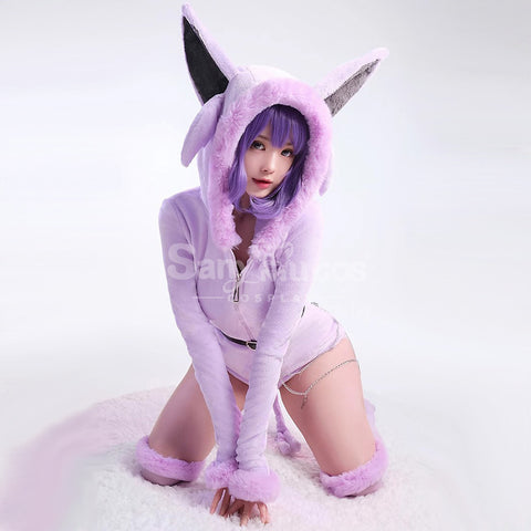 Game Pokemon Scarlet and Violet Cosplay Espeon Plush Jumpsuit Cosplay Costume