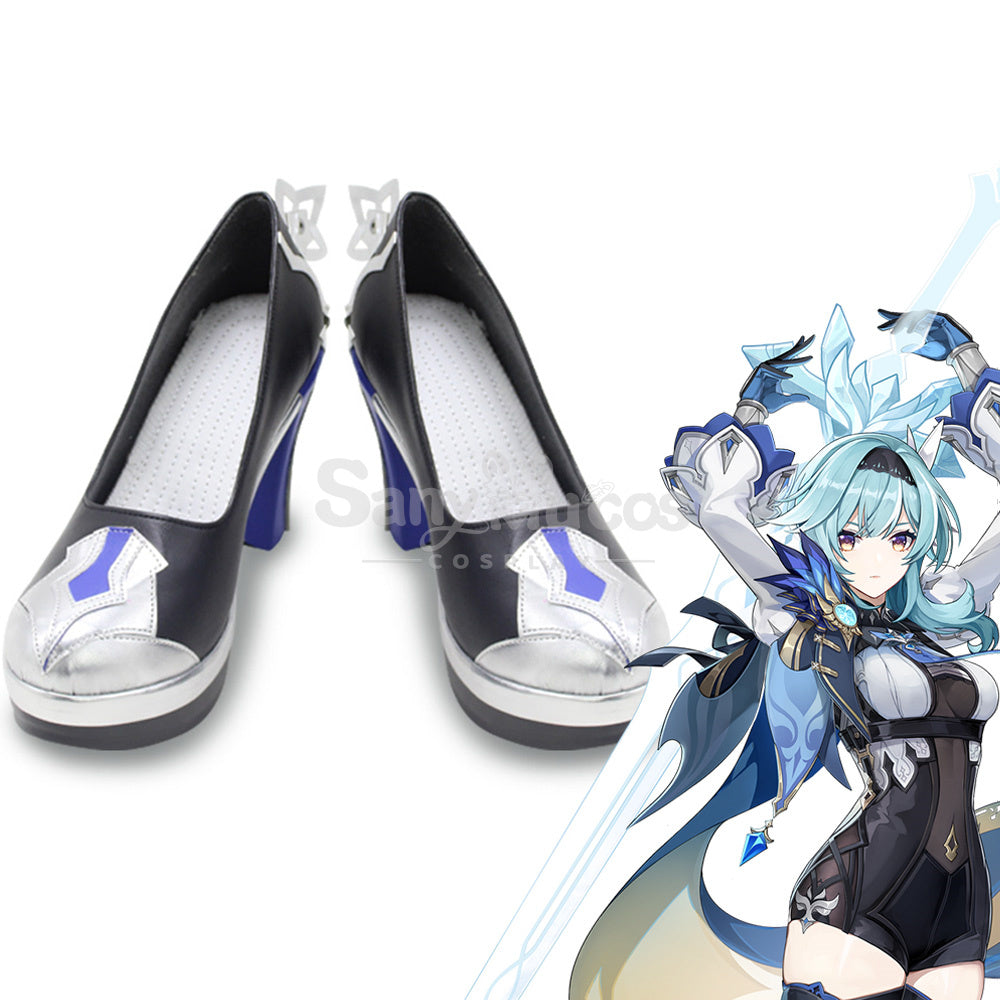 Game Genshin Impact Eula Cosplay Shoes