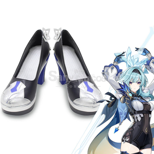 Game Genshin Impact Eula Cosplay Shoes 1000