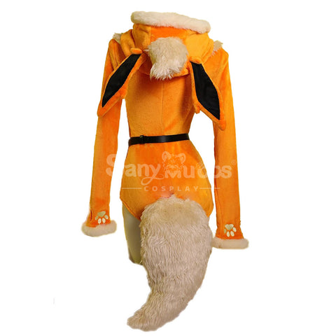 Game Pokemon Scarlet and Violet Cosplay Flareon Plush Jumpsuit Cosplay Costume