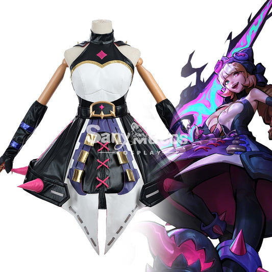 【In Stock】Game League of Legends Cosplay Soul Fighter Gwen Cosplay Costume 1000