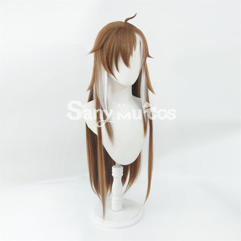 Game Genshin Impact Gorou Cosplay Wig Short Brown Wig with Beast Ears