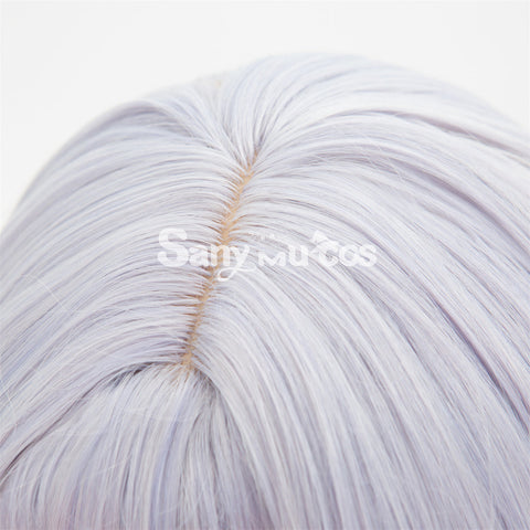 Game Genshin Impact Noelle Chivalric Blossom Cosplay Wig Purple Short Wig