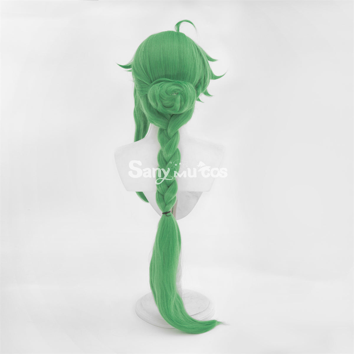 Game Genshin Impact Baizhu Cosplay Wig Green Long Ponytail Wig