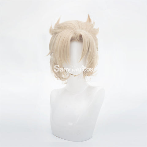 Game Genshin Impact Albedo Cosplay Wig Light Brown Wig