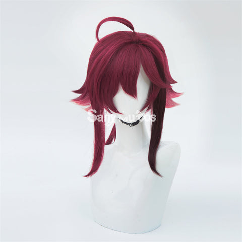 Game Genshin Impact Shikanoin Heizou Middle Rose Golden Cosplay Wig