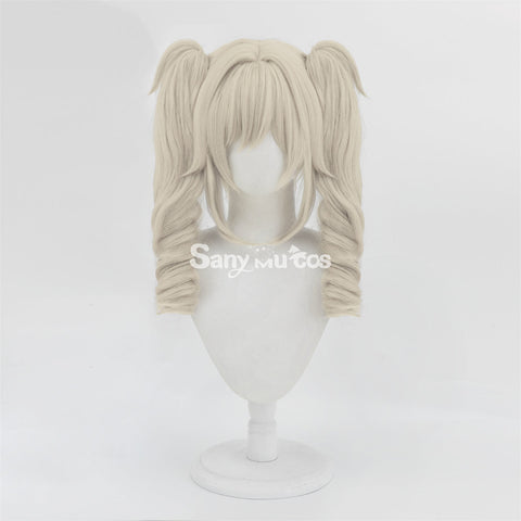 Game Genshin Impact Barbara Cosplay Wig Double Tails Cosplay Wig