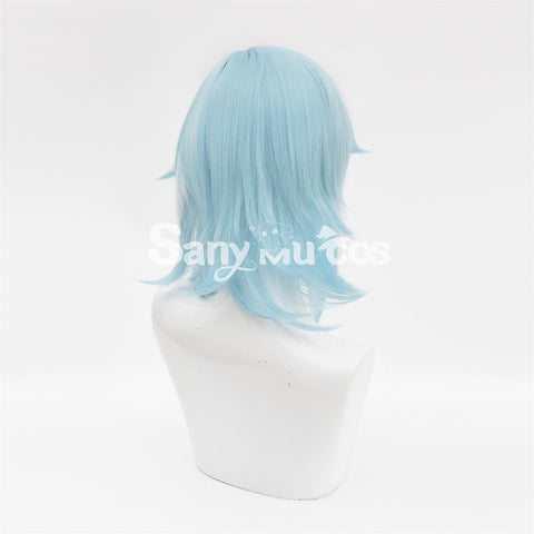 Game Genshin Impact Eula Lawrence Cosplay Wig Light Blue Wig