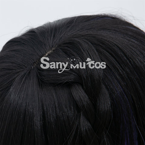 Game Genshin Impact Yelan Cosplay Wig Blue Short Wig