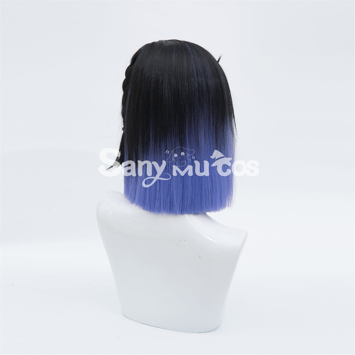 Game Genshin Impact Yelan Cosplay Wig Blue Short Wig