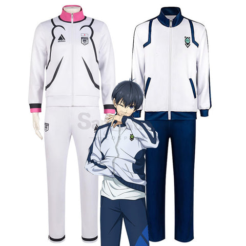 【In Stock】Anime BLUE LOCK Cosplay Isagi Yoichi Japan U20 Training Suit Cosplay Costume