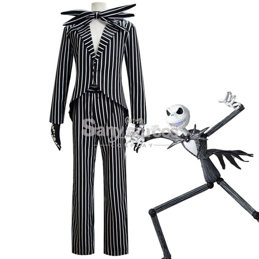 【In Stock】Anime The Nightmare Before Christmas Cosplay Jack Skellington Cosplay Costume Male 1000