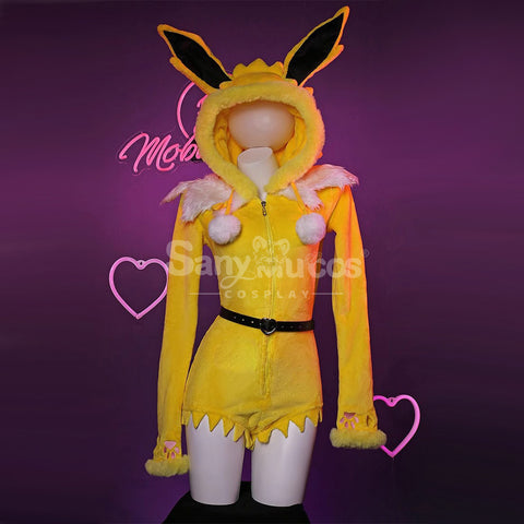 Game Pokemon Scarlet and Violet Cosplay Jolteon Plush Jumpsuit Cosplay Costume