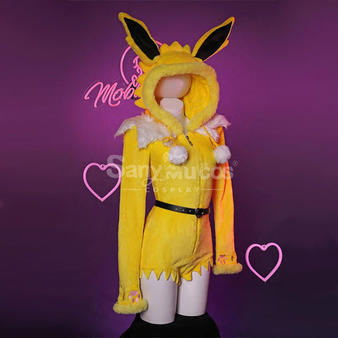 Game Pokemon Scarlet and Violet Cosplay Jolteon Plush Jumpsuit Cosplay Costume