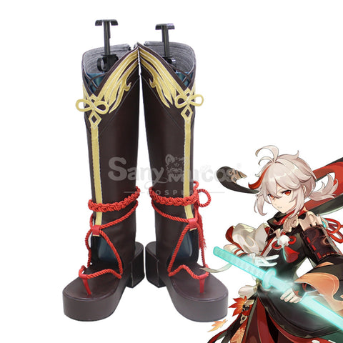 Game Genshin Impact Shikanoin Heizou Cosplay shoes