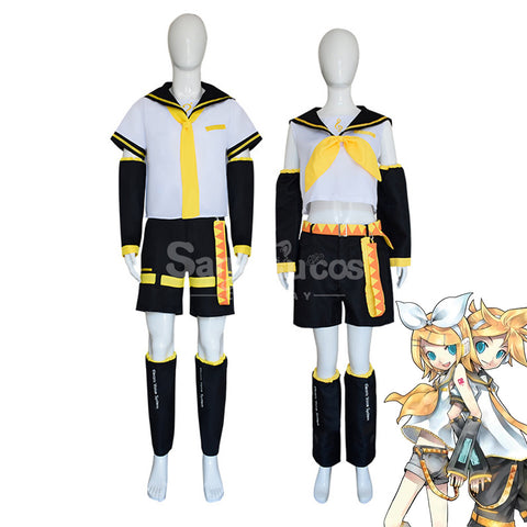 【In Stock】Vocaloid Kagamine Rin & Len Cosplay Rin & Len Cosplay Costume Plus Size