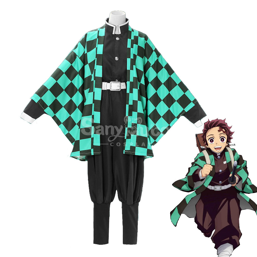 Anime Demon Slayer Kimetsu no Yaiba Kamado Tanjiro Japanese Style Uniform and Yukata Cosplay Costume