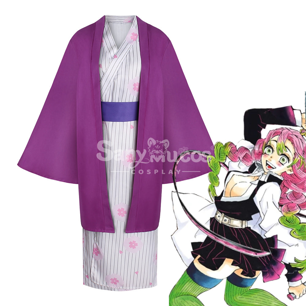 【In Stock】Anime Demon Slayer Cosplay Kanroji Mitsuri Bathrobe Cosplay Costume