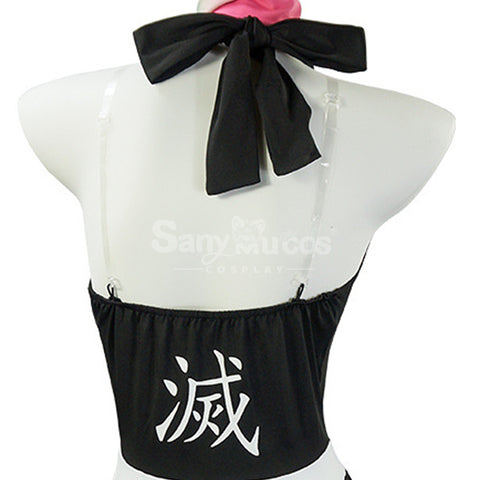 Anime Demon Slayer Cosplay Kanroji Mitsuri Kisatsutai Swimsuit Cosplay Costume