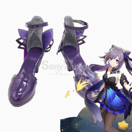 Game Genshin Impact Cosplay Ke qing Ne Trainers High Heels Cosplay Shoes 1000