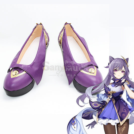 Game Genshin Impact Cosplay Ke qing Ne Trainers High Heels Cosplay Shoes 1000