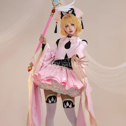 【In Stock】Anime Cardcaptor Sakura Cosplay Kinomoto Sakura Taoist Cosplay Costume