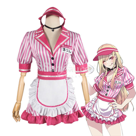 【In Stock】Anime My Dress Up Darling Cosplay Waitress Kitagawa Marin Cosplay Costume