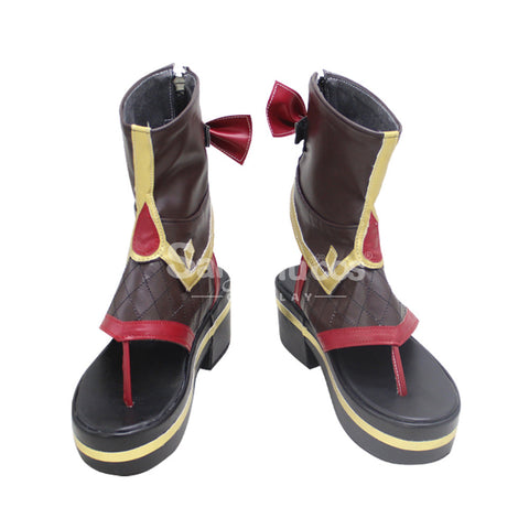 Game Genshin Impact Kuki Shinobu Cosplay Shoes