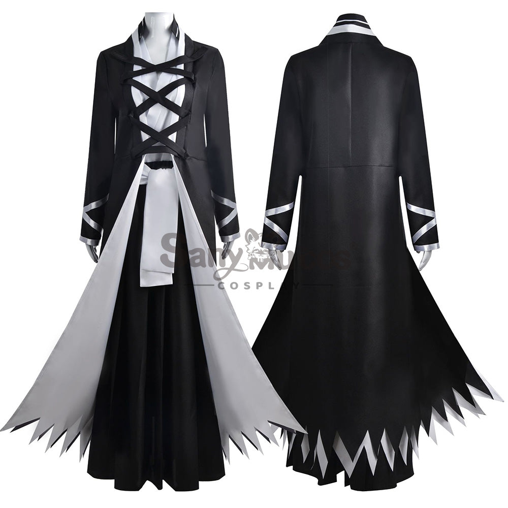 【In Stock】Anime Bleach Cosplay Kurosaki Ichigo Black Robe Costume Costumes