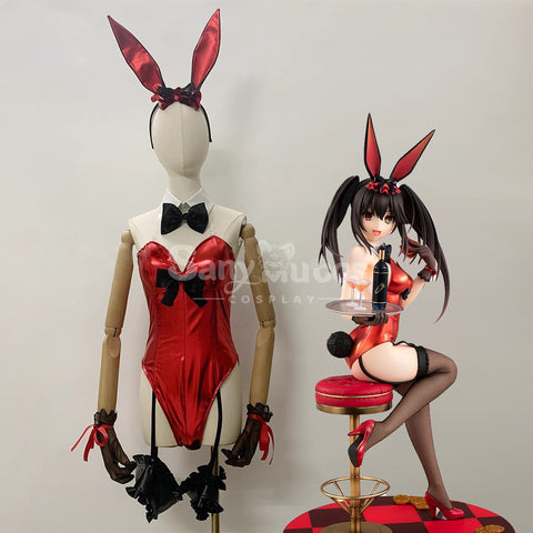 【Custom-Tailor】Anime Date A Live Cosplay TKurumi Tokisaki Bunny Girl Cosplay Costume