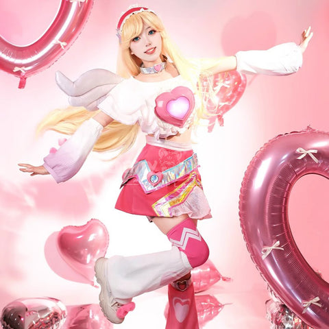 【Pre-Sale】Game League of Legends Cosplay Lovestruck Lux Cosplay Costume Premium Edition