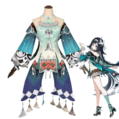 Game Genshin Impact Cosplay Lan Yan Cosplay Costume