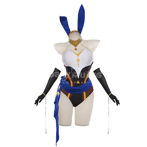 Game Genshin Impact Cosplay Layla Sexy Bunny Girl Cosplay Costume