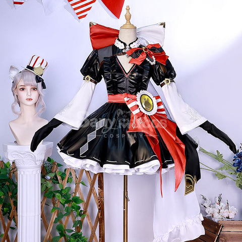 【In Stock】Game Genshin Impact Cosplay Lynette x KFC Cosplay Costume Plus Size
