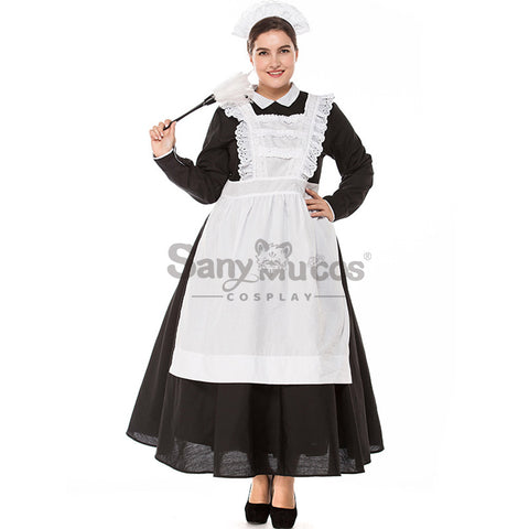 【In Stock】Halloween Cosplay Maid Dress Cosplay Maid Costume Plus Size