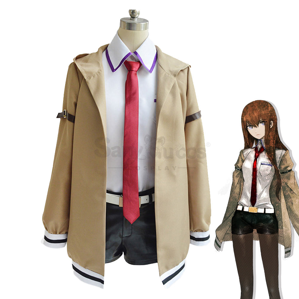 【In Stock】Anime Steins;Gate Cosplay Kurisu Makise Costume Plus Size Costumes
