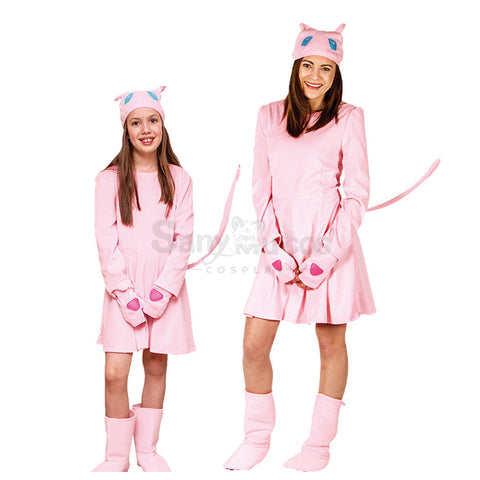 【In Stock】Carnival Cosplay Pokemon Mew Stage Performance Cosplay Costume Family Edition