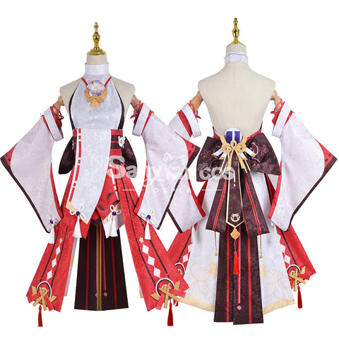 【In Stock】Game Genshin Impact Cosplay Yae Miko Cosplay Costume Plus Size