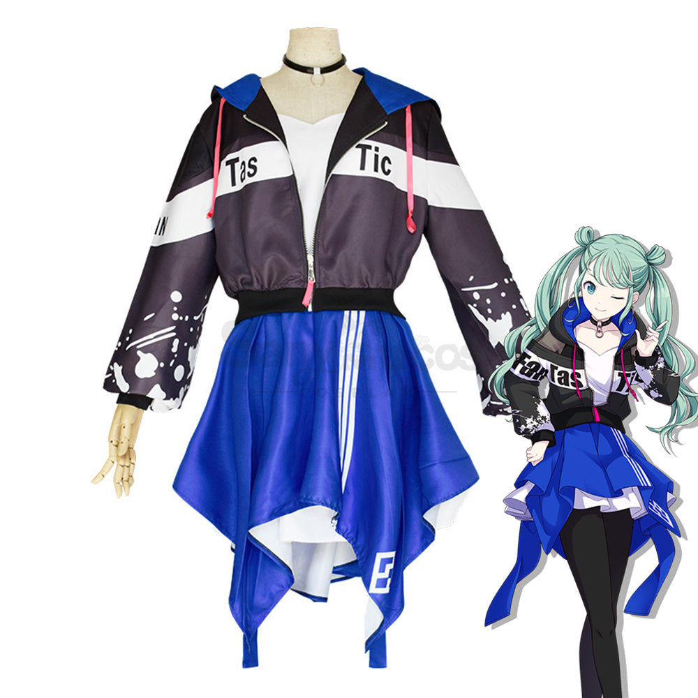 【In Stock】Game Project Sekai: Colorful Stage! feat. Hatsune Miku Cosplay Vivid BAD SQUAD Miku Cosplay Costume Plus Size