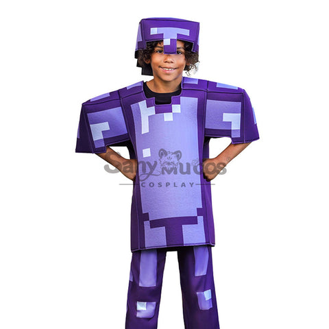 【In Stock】Game Minecraft Cosplay Diamond Set Cosplay Costume Kid Size