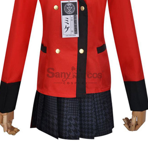 【In Stock】Anime Kakegurui Cosplay Momobami Kirari Cosplay Costume Plus Size