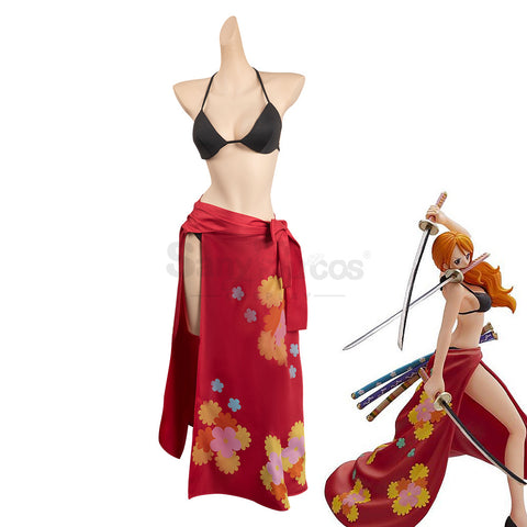 Anime One Piece Cosplay Nami Bikini Swimsuit Figure Cosplay Costume