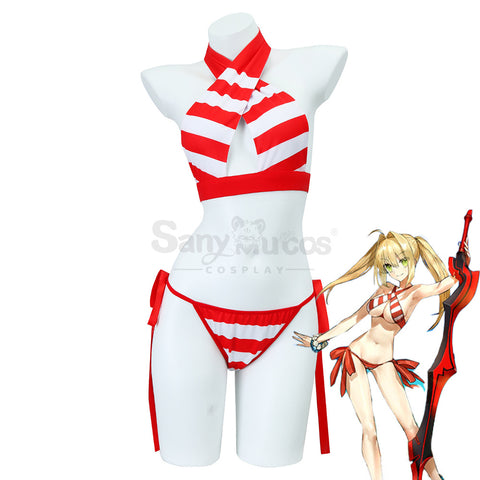 Game Fate Grand Order Cosplay Nero Claudius Bikini Swimsuit Cosplay Costume