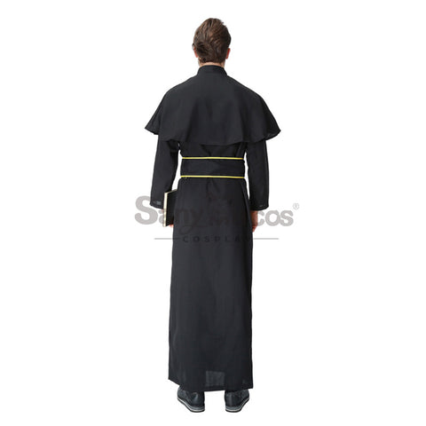 【In Stock】Halloween Cosplay Medieval Fashion Pastor Gown Cosplay Costume
