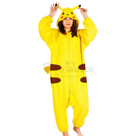 【In Stock】Carnival Cosplay Pokemon Pikachu Stage Performance Cosplay Costume Family Edition