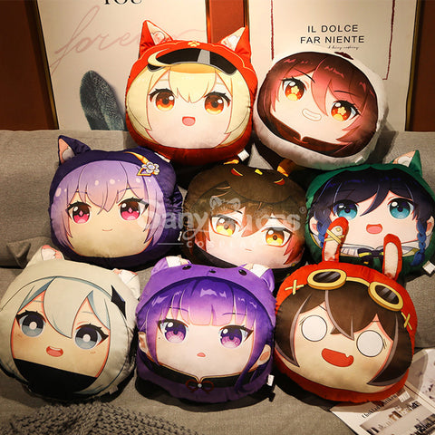 【In Stock】Game Genshin Impact Cosplay Character Icon Pillow Cosplay Props Doll